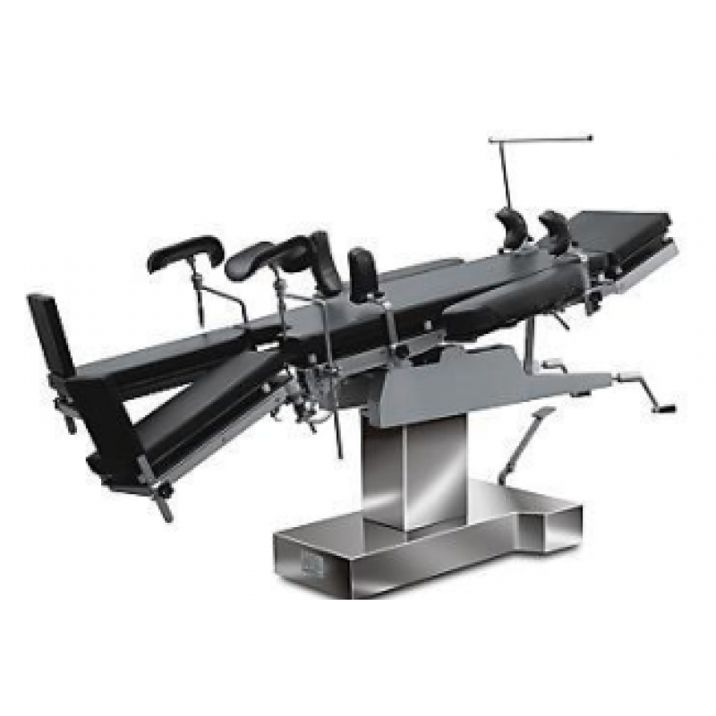 MESA DE CIRUGIA PERFECT MODEL CON ELEVADOR DE RIÑON Y BASE COMPLETA DE ACERO INOXIDABLE