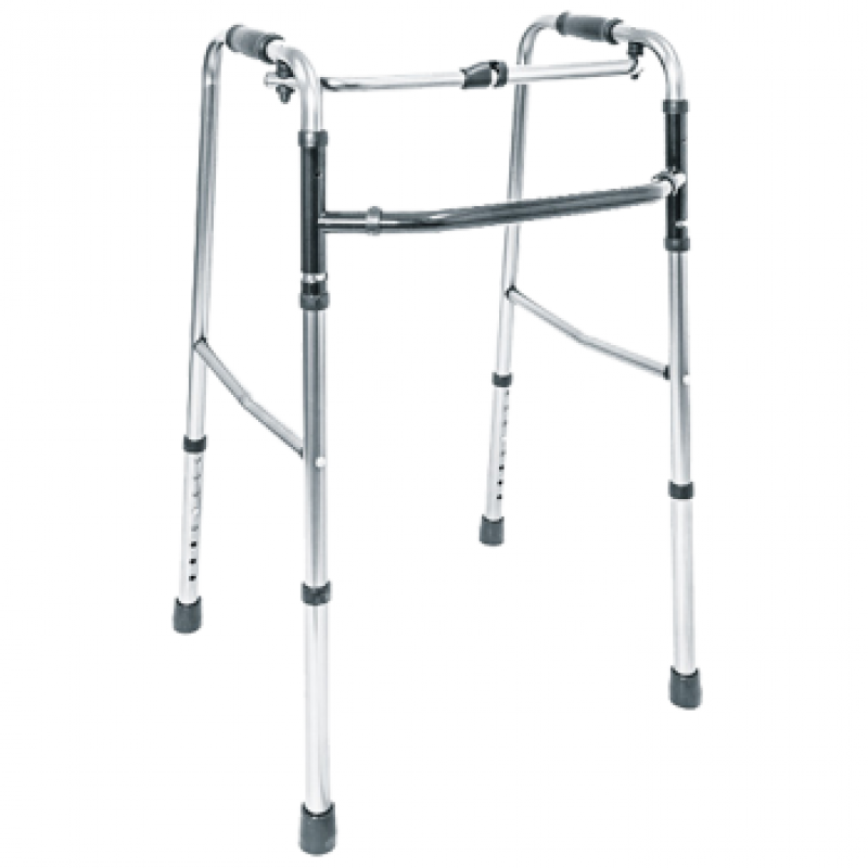 ANDADERA RECIPROCA PLATA ALUMINIO PLEGABLE ALT AJUSTABLE   EA200204		