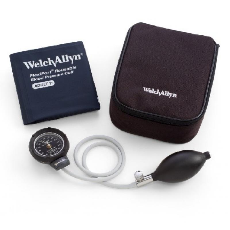 ESFIGMO ANEROIDE DURASHOCK CLASICO INTEGRADO PLATINO   WELCH ALLYN
