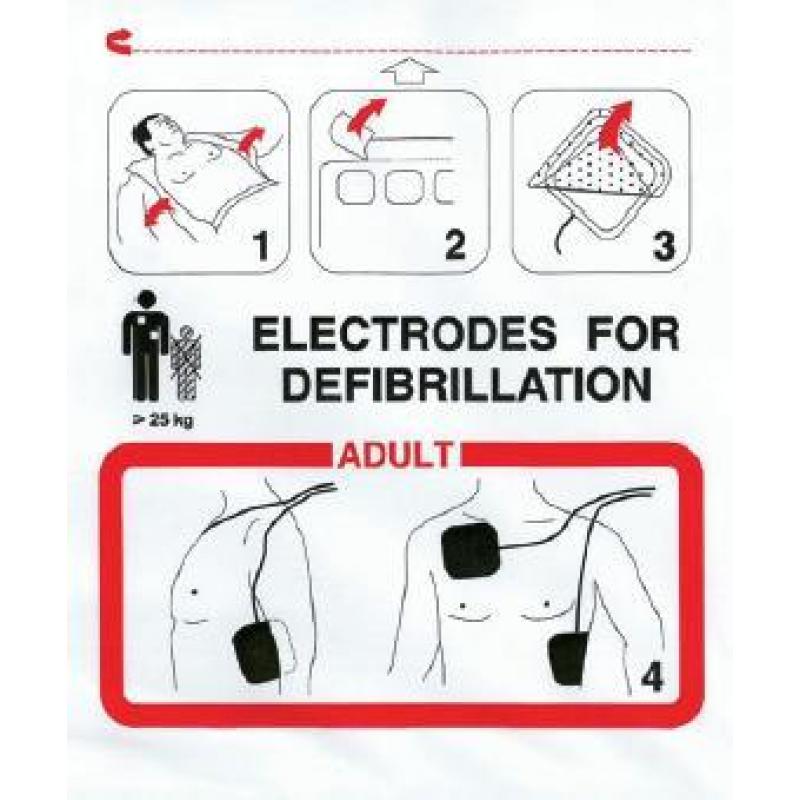 ELECTRODO ADULTO PARA DESFIBRILACION DG5000, DG4000, FRED EASY      SCHILLER