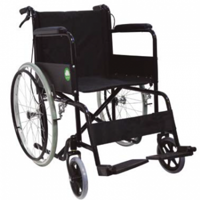 SILLA DE RUEDAS 18" FIJA CON FRENOS