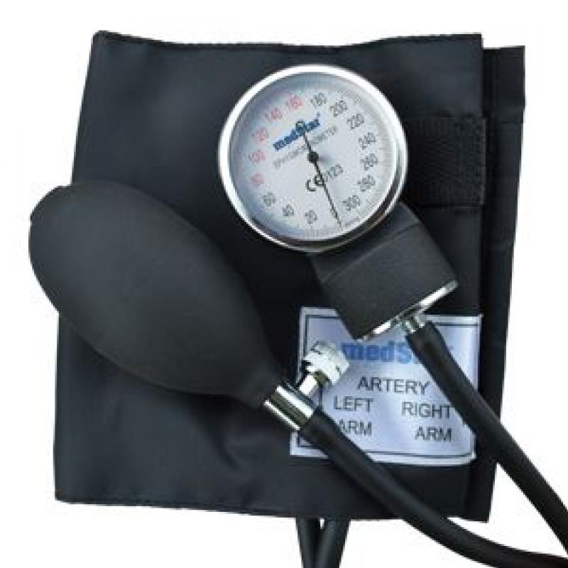 BAUMANOMETRO ANEROIDE MEDSTAR COLOR GRIS, NEGRO, ROSA, AZUL